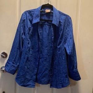 JM Collection woman’s button down 3/4 sleeve blouse